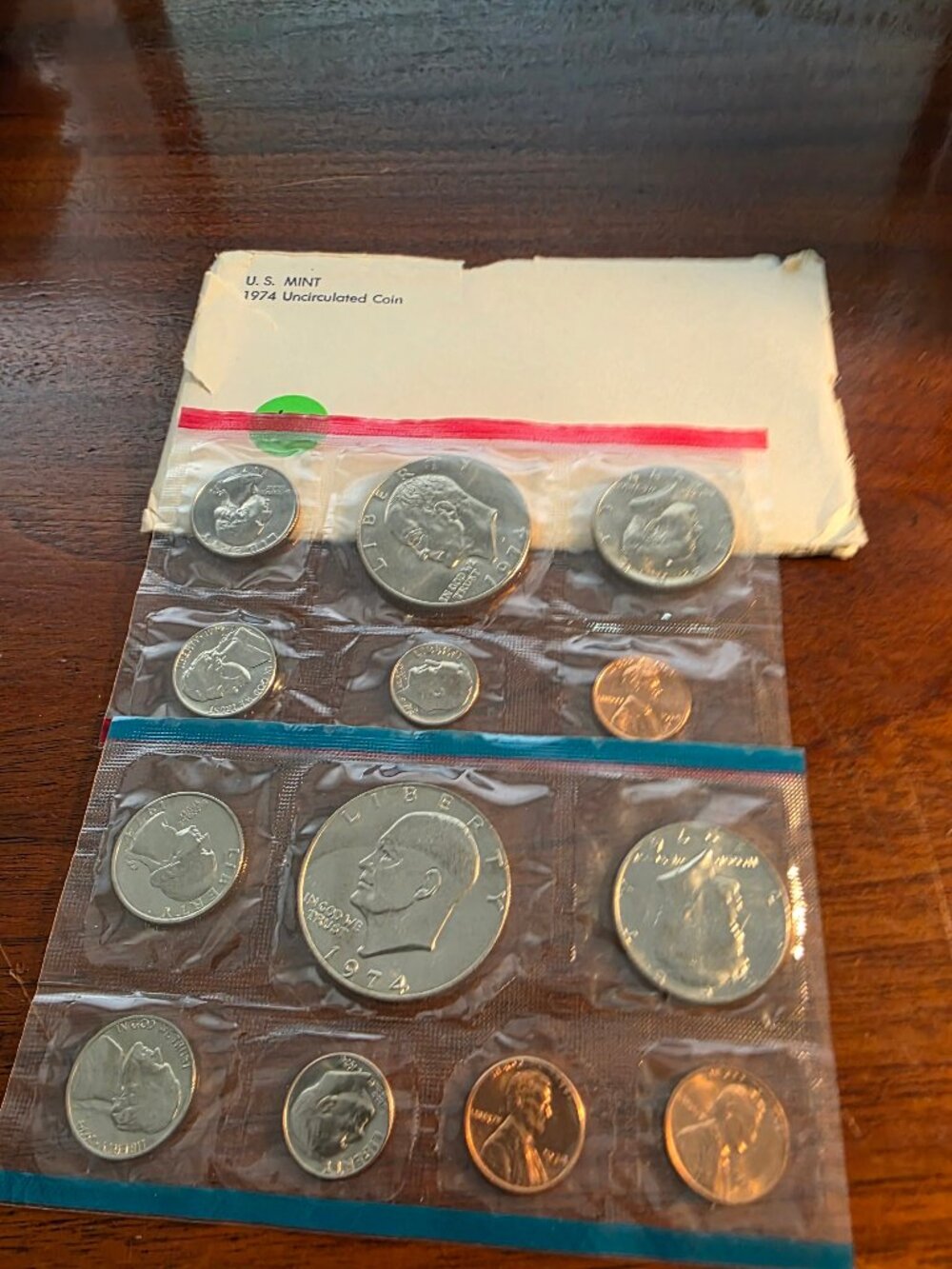 1974 U.S. MINT UNCIRCULATED COIN SET P/D